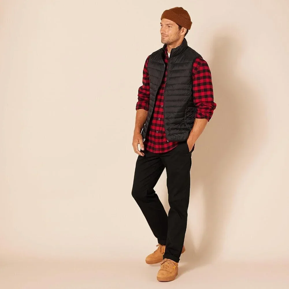 Mens Slim-Fit Wrinkle-Resistant Flat-Front Chino Pant